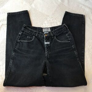 Marithe Francois Girbaud vintage denim jeans black dark blue tapered 9/10 cotton